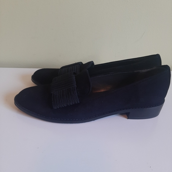 STUART WEITZMAN Black Suede leather Loafers Size 7.5N - Picture 10 of 16